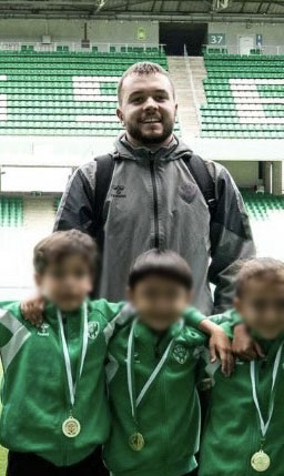 Loïs Couturier lors d'une animation sportive